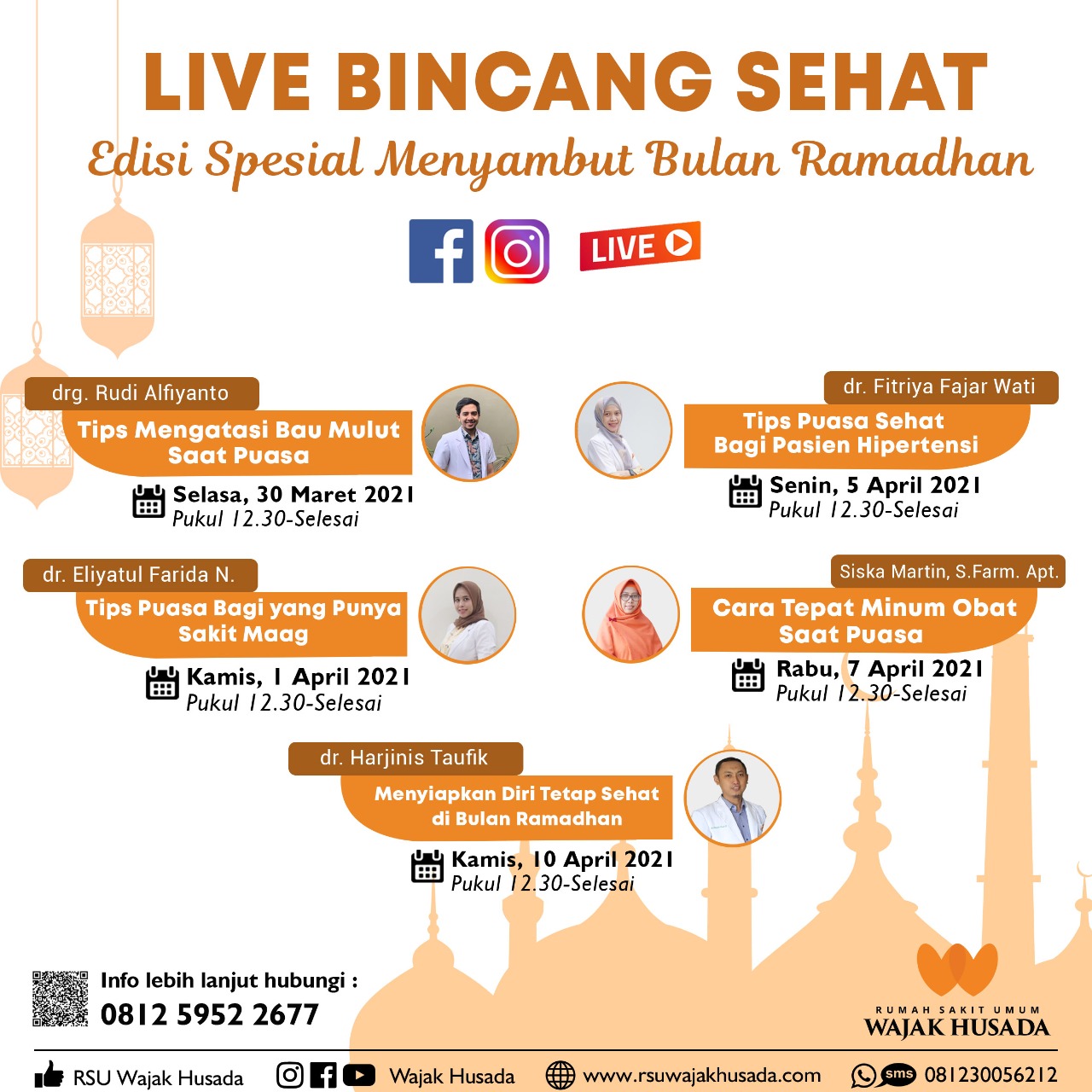 Live Bincang Sehat Edisi Spesial Menyambut Bulan Ramadhan